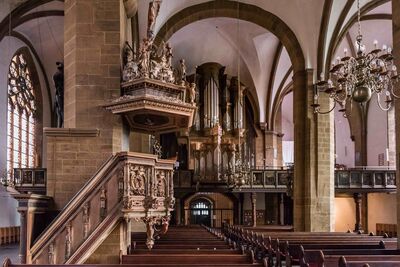 Die Königin in der Martini-Kirche; Foto: Heiko Preller