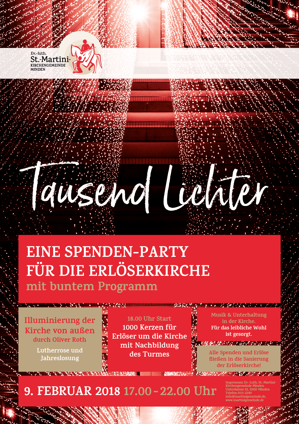 Spenden-Party zu Gunsten der Sanierung der Erlöserkirche, Minden